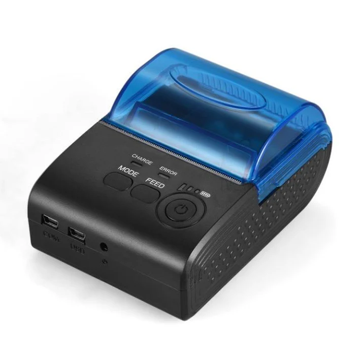 Mini Impressora Térmica Portátil: USB + Bluetooth, QRCode, 58mm - POS-5805DD