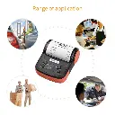 Mini Impressora Térmica Portátil: USB + Bluetooth + Bateria, QRCode, 80mm - PT-300B