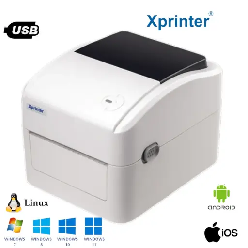 [XP-420B] Impressora Térmica POS: USB, Bluetooth, 25/115mm - Xprinter XP-420B